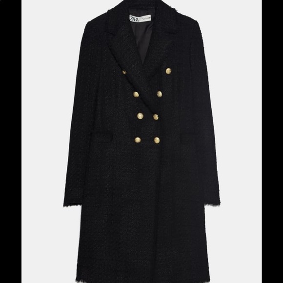 Zara tweed black Coat / Jacket - Picture 3 of 9